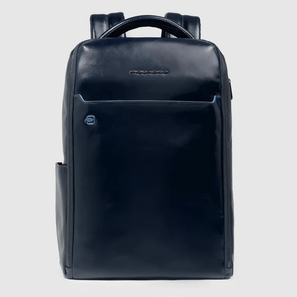 Zaino Piquadro in pelle porta PC e tablet con scomparti organizzati BLU SCURO TU | Giò Fashion