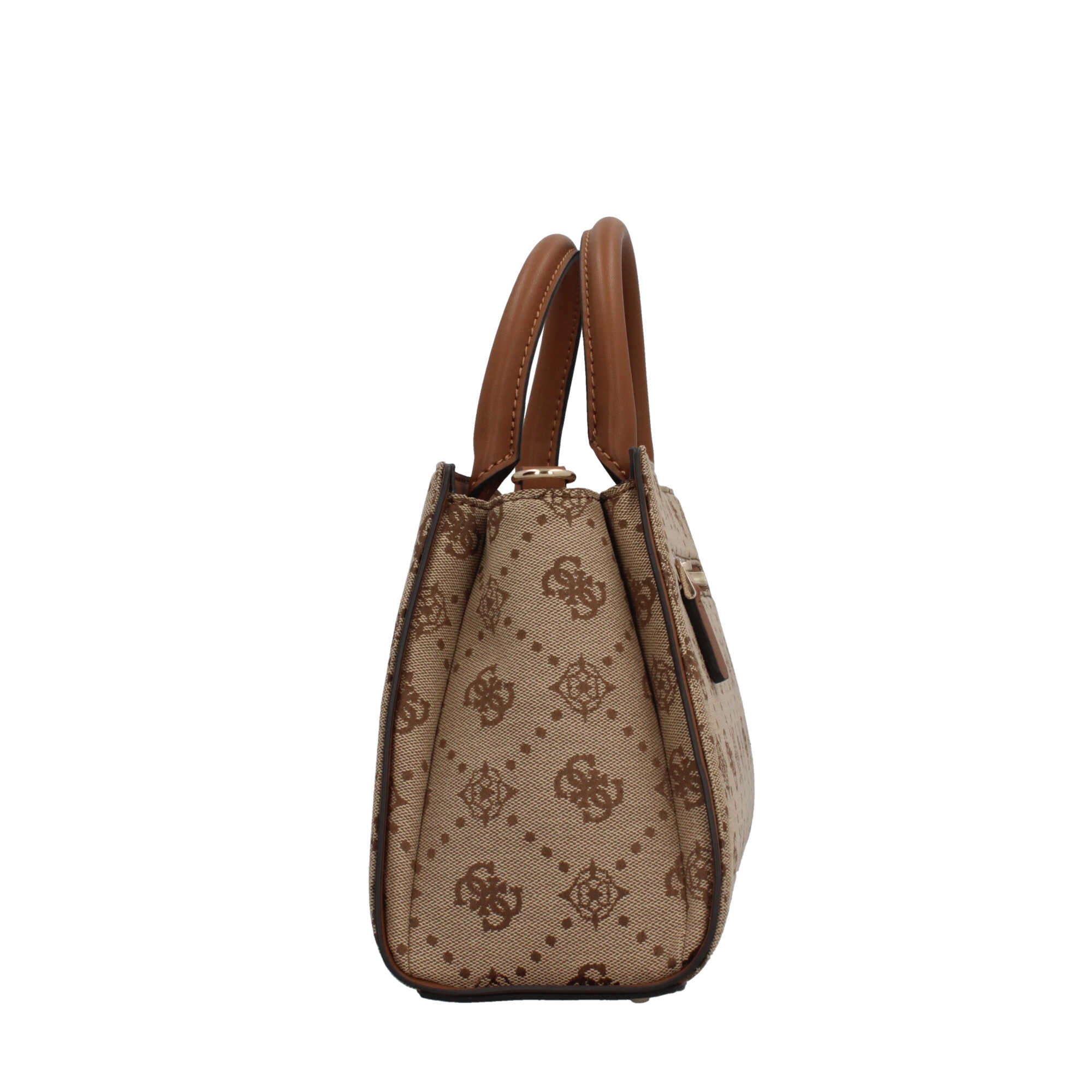 Borsa a mano Guess con logo frontale e dettagli catena Beige TU | Giò Fashion