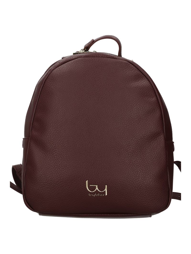 Zaino Byblos donna in ecopelle con zip superiore e dettagli metallici eleganti