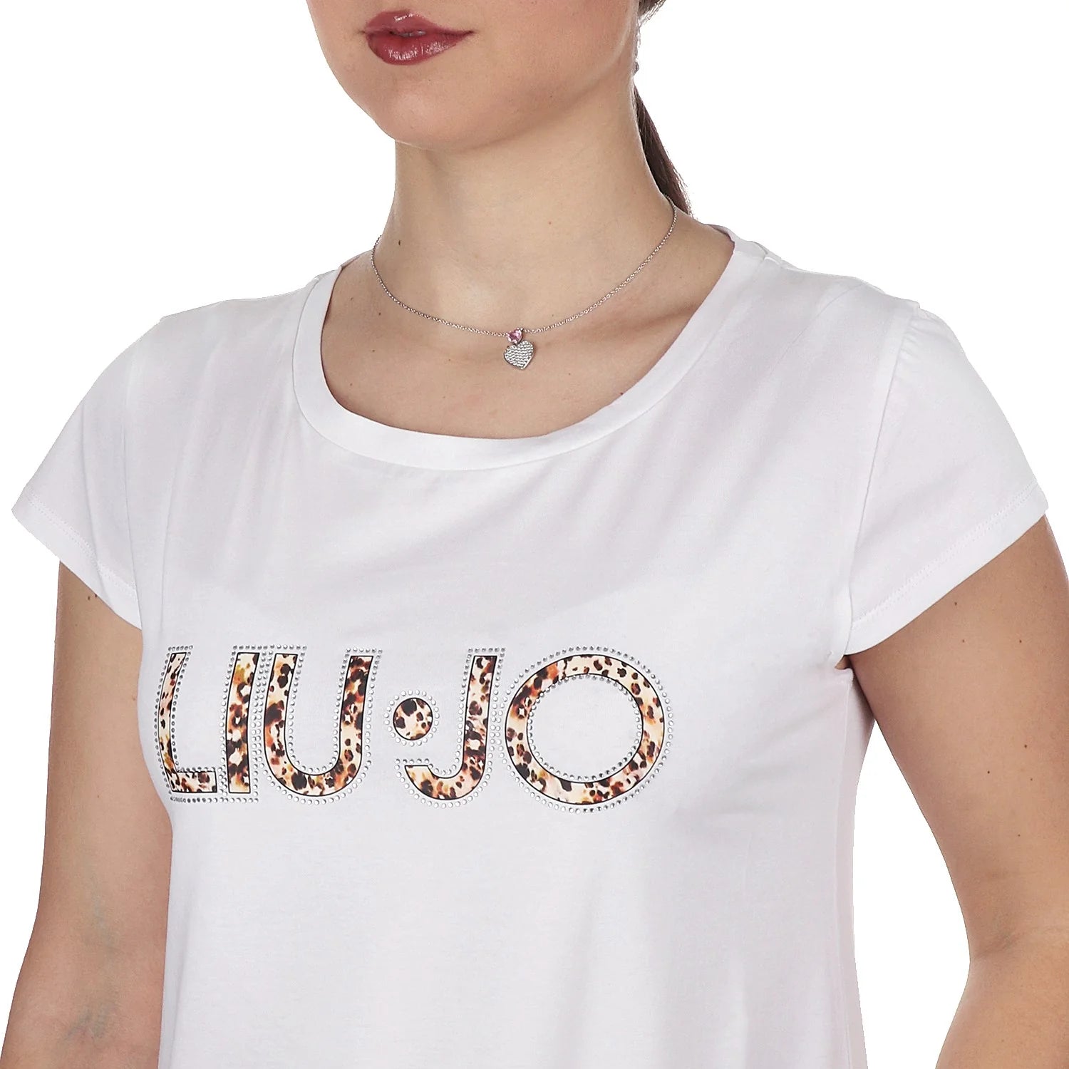 Abito casual da donna Liu Jo con logo applicato Bianco S | Giò Fashion