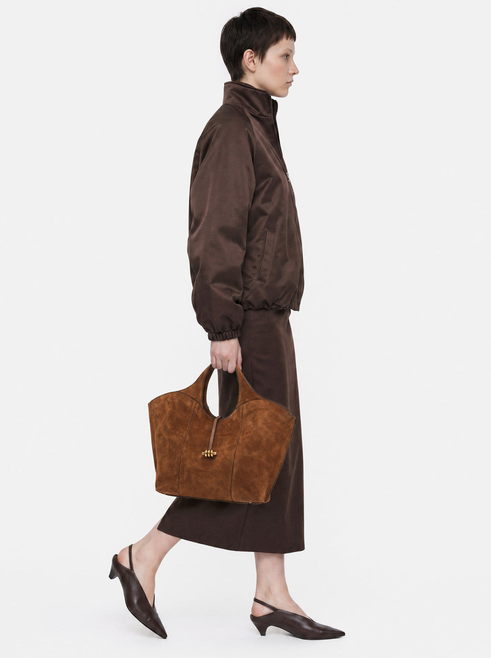 Infinity – Borsa Shopping Grande in Pelle Scamosciata