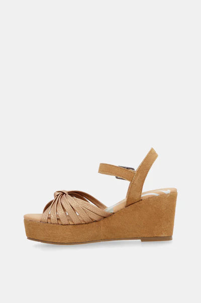 Sandali donna Anekke con zeppa e fasce intrecciate CUOIO 37 | Giò Fashion