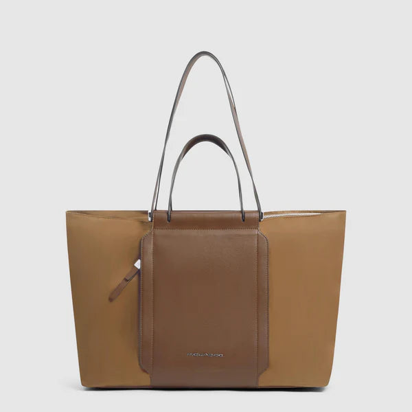 Piquadro borsa porta PC 15.6" in pelle con protezione antiurto e RFID CUOIO TU | Giò Fashion
