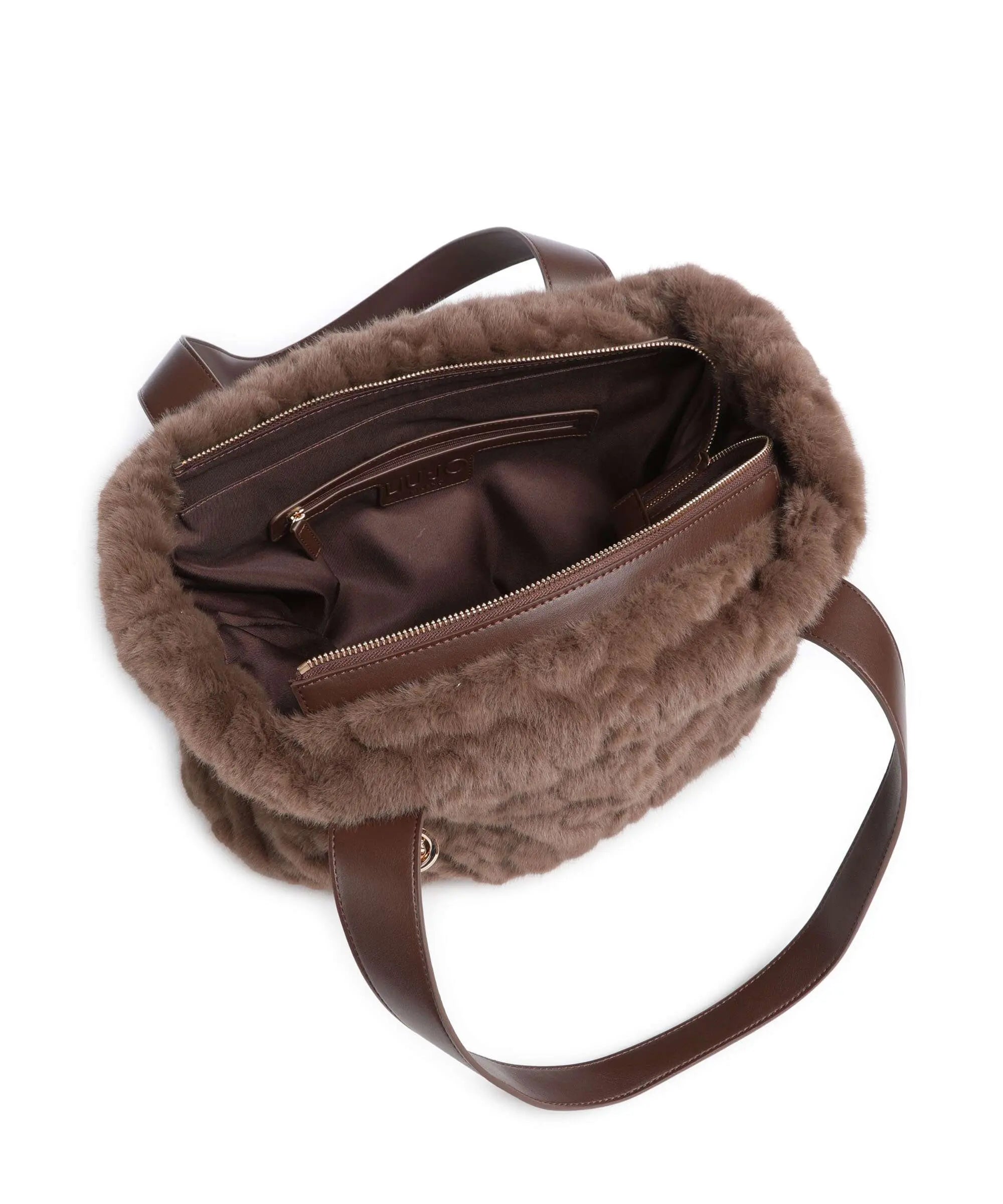 Borsa shopper Liu Jo in pelliccia effetto lavorato