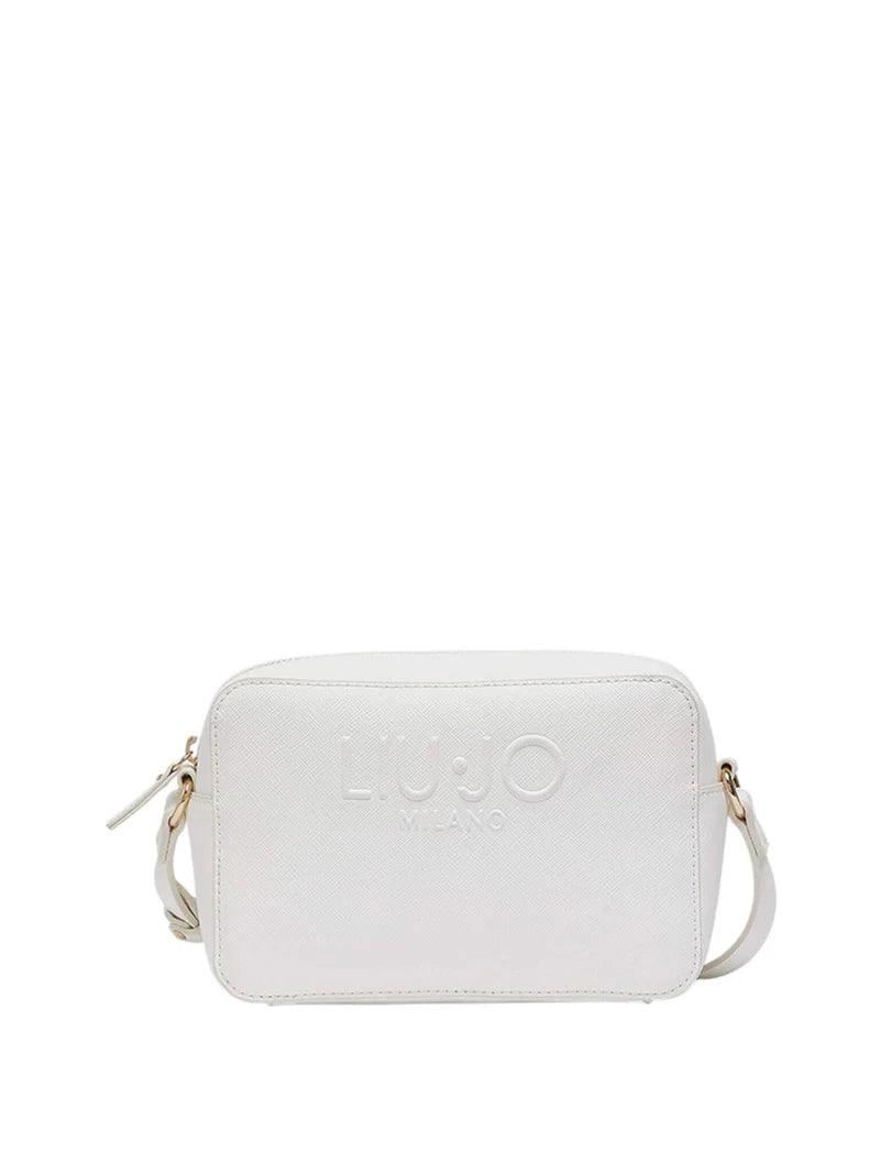 Borsa a tracolla Liu Jo dal design compatto con logo frontale Bianco TU | Giò Fashion