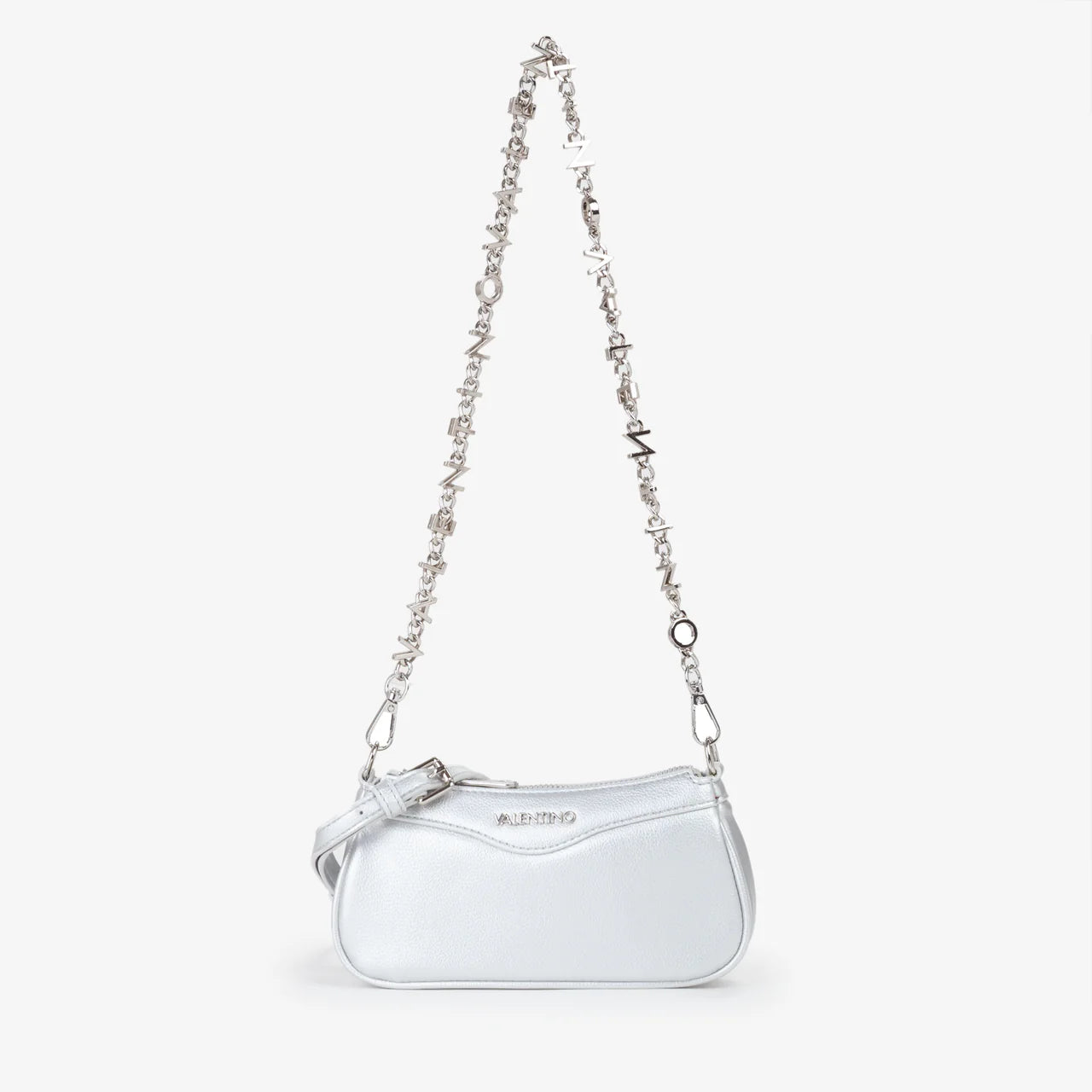 Valentino borsa a spalla con tracolla gioiello Argento TU | Giò Fashion