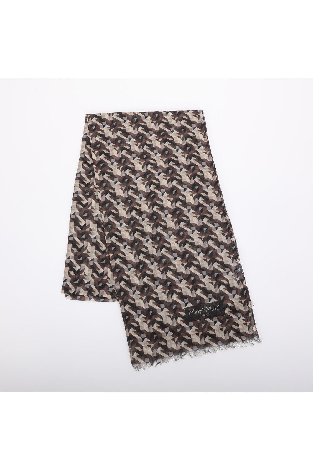 Sciarpa Mimi Mua con fantasia geometrica