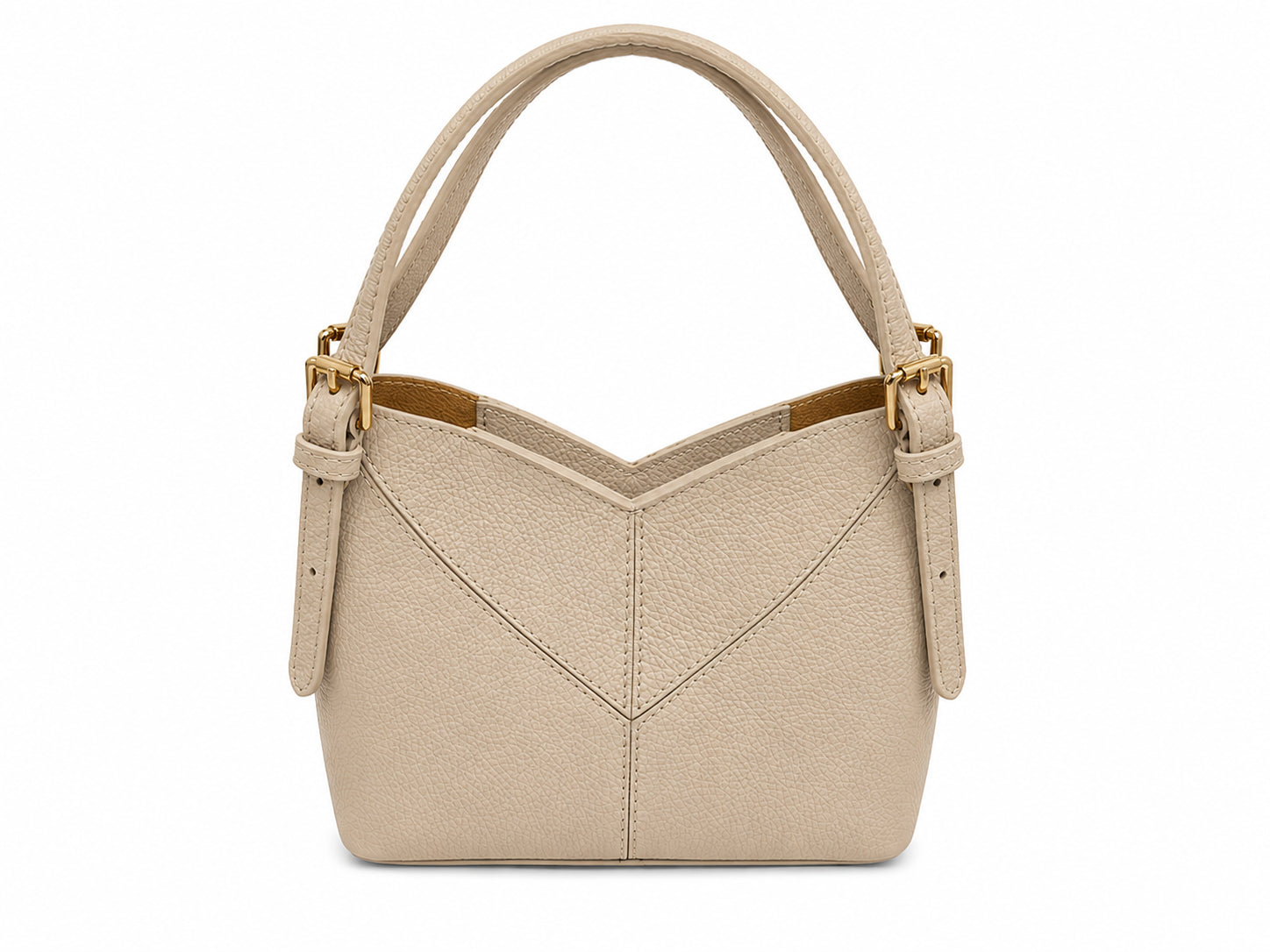 Borsa a Mano Vera Pelle Donna dal Design Geometrico