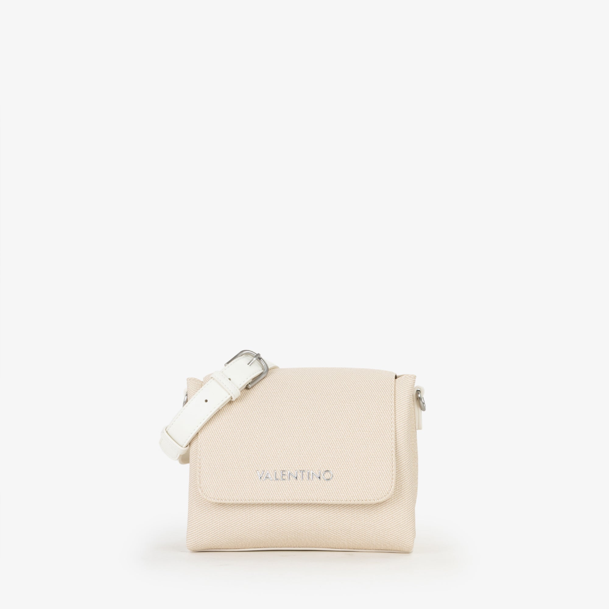 Borsa a tracolla Mario Valentino con patta frontale e design compatto essenziale Bianco TU | Giò Fashion