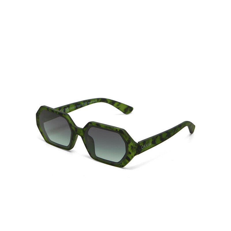 OKKIA Andrea Occhiali da Sole Unisex Esagonali con Lenti Sfumate e Protezione UV400