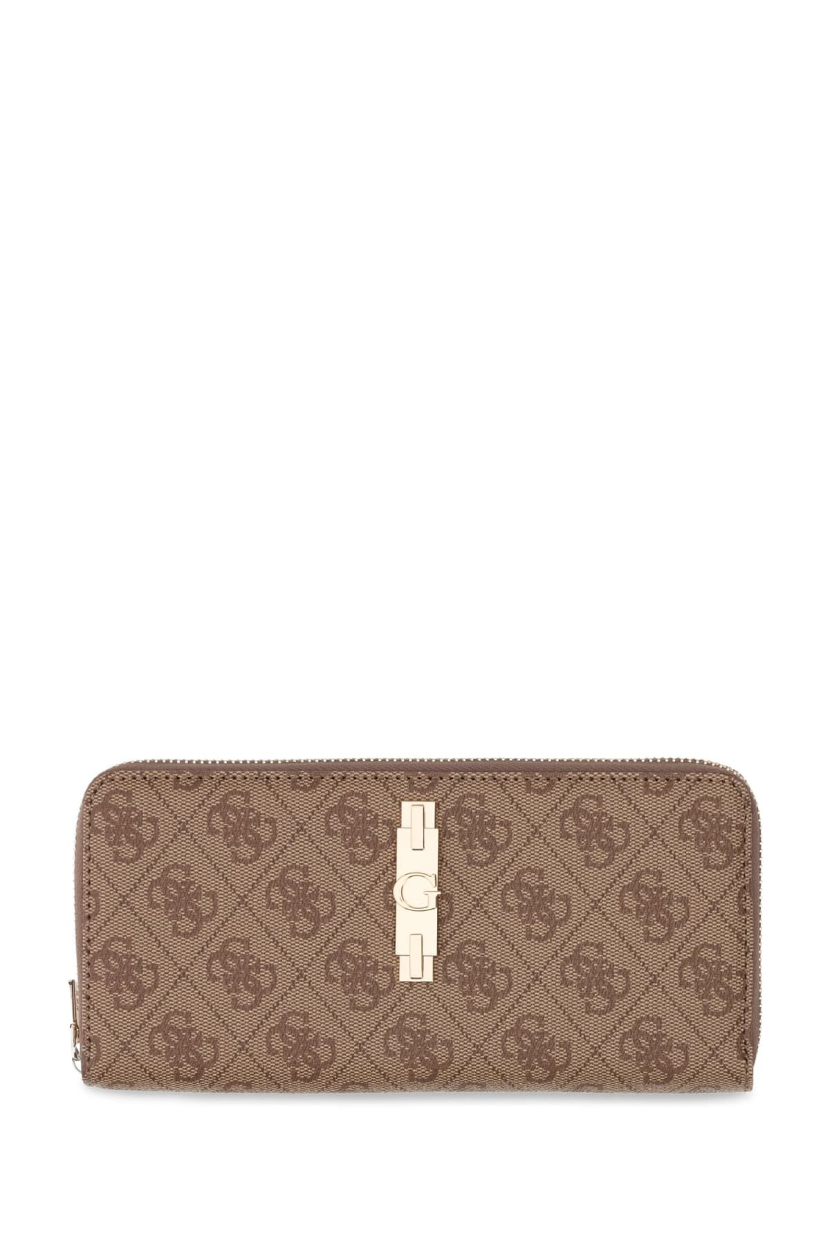 Portafoglio Guess Donna Grande con Zip e Logo Frontale
