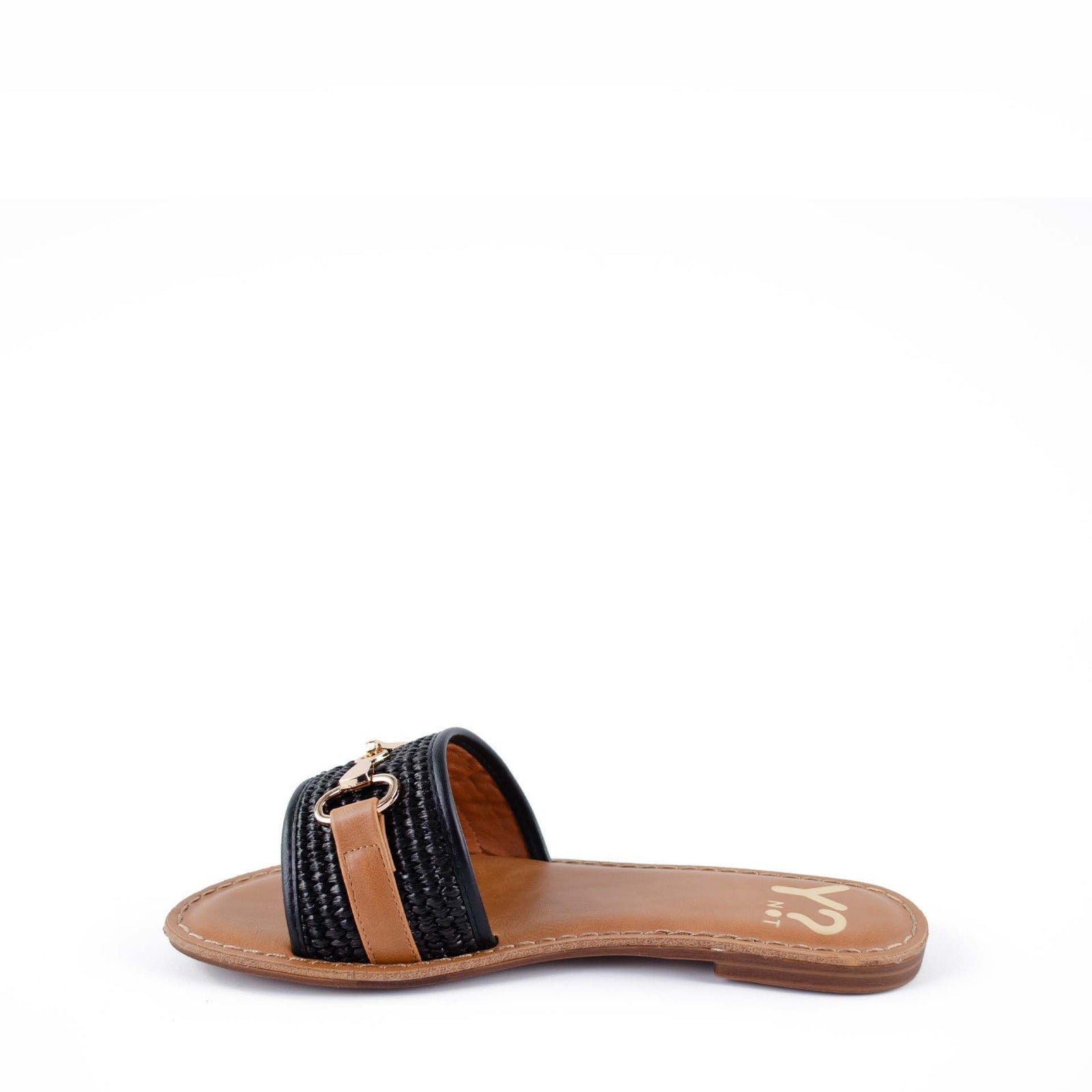 Ciabatte donna Y Not fascia con morsetto design elegante e comfort estivo Nero 36 | Giò Fashion