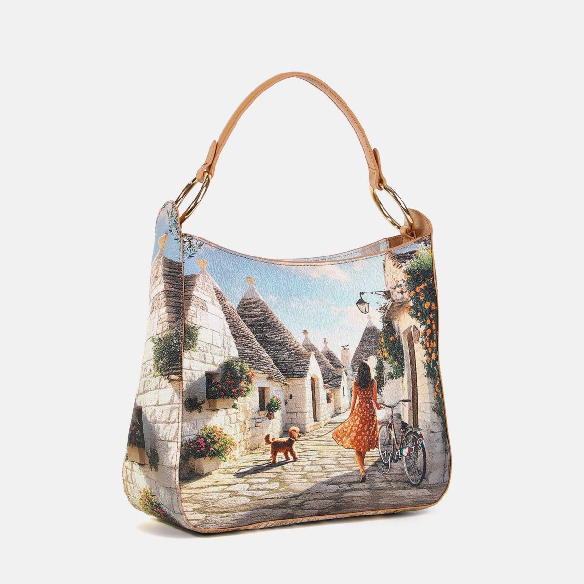 Borsa Hobo Donna Ynot? a Spalla in Ecopelle con Zip