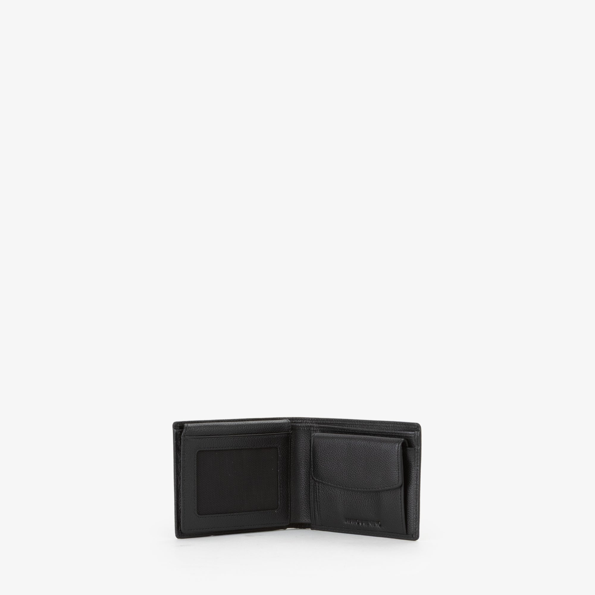 Portafoglio uomo Mario Valentino minimal con texture martellata e stile moderno Nero TU | Giò Fashion