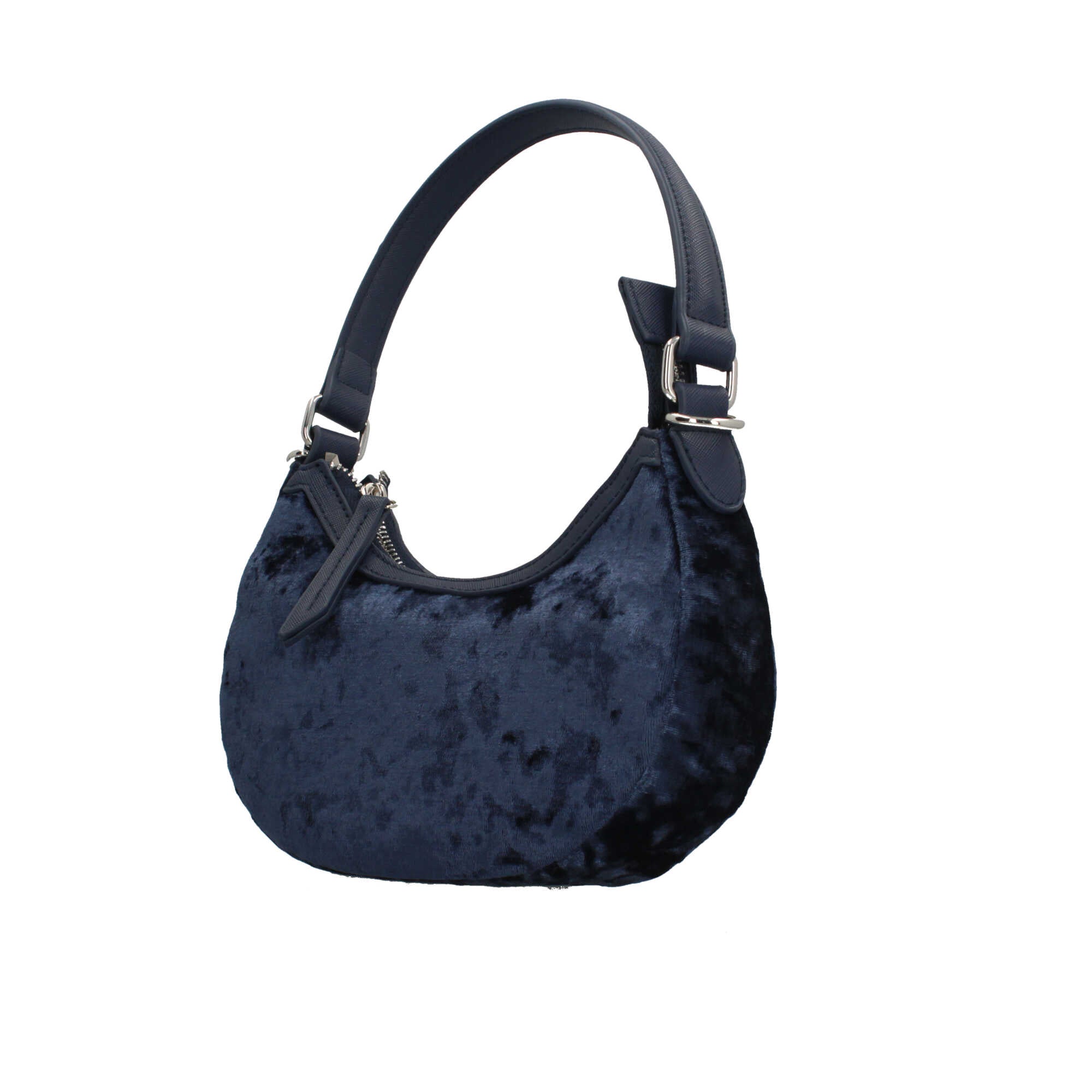 Mario Valentino borsa a spalla morbida con chiusura zip BLU TU | Giò Fashion