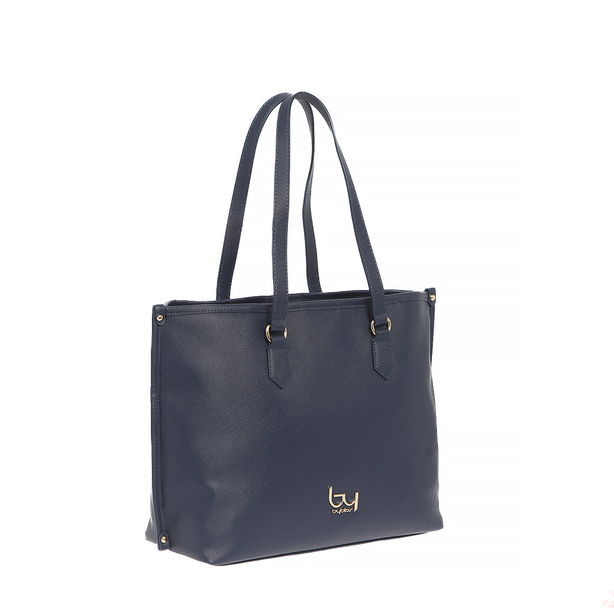 Borsa shopper By Byblos capiente in ecopelle saffiano BLU TU | Giò Fashion