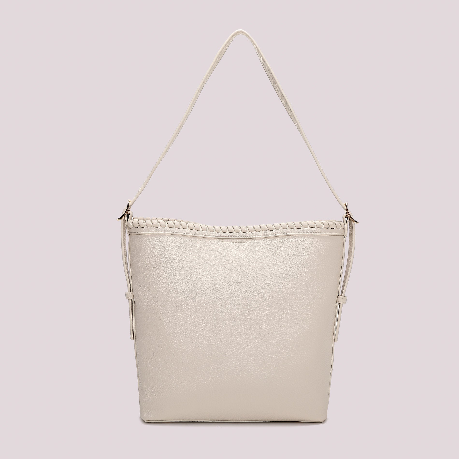 Mimi Mua borsa a spalla elegante con dettaglio intrecciato PANNA TU | Giò Fashion