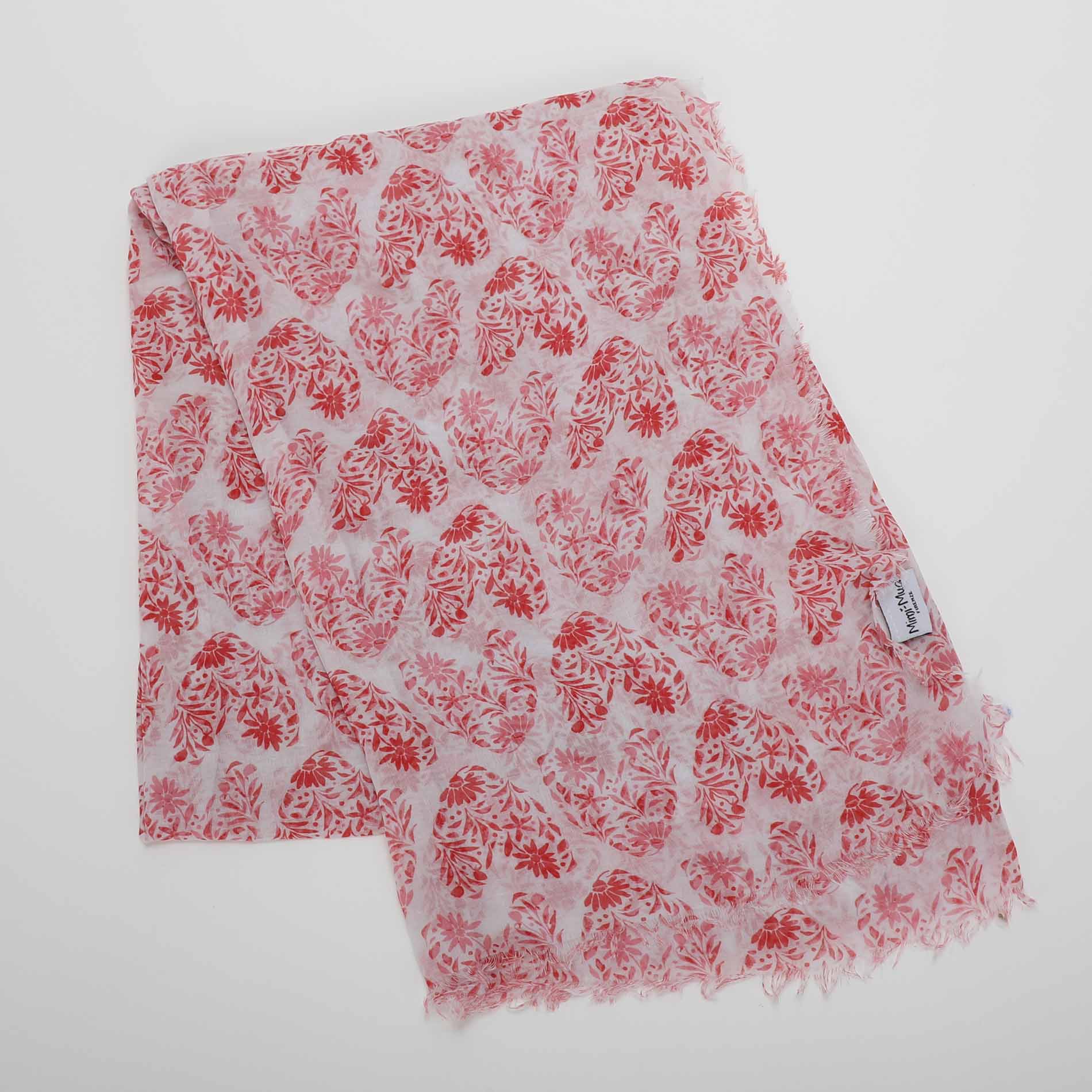 Foulard Mimi Mua con cuori di fiori