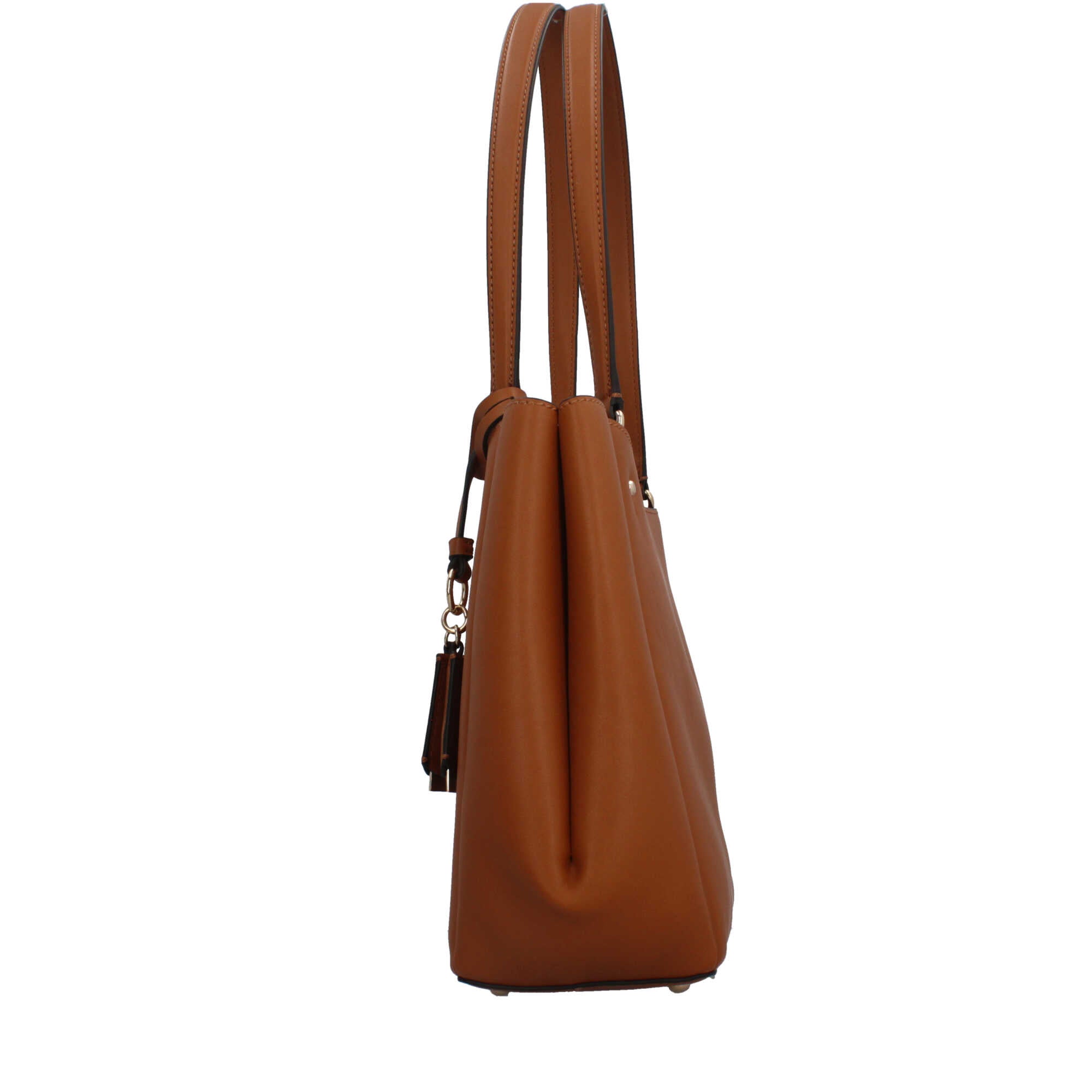 Guess shopper con charm e logo frontale elegante da donna Marrone TU | Giò Fashion