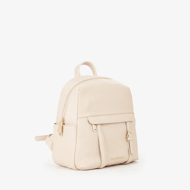 Valentino zaino in ecopelle con tasca frontale Beige TU | Giò Fashion