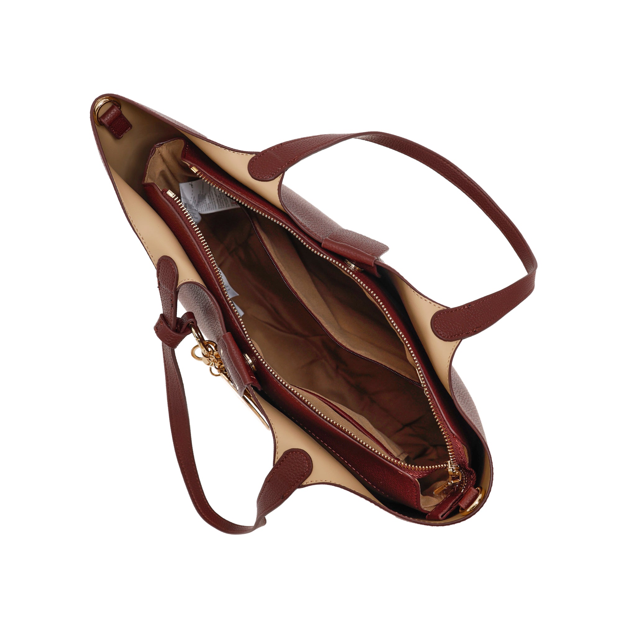 Borsa shopping Byblos donna in ecopelle con charm e tracolla regolabile