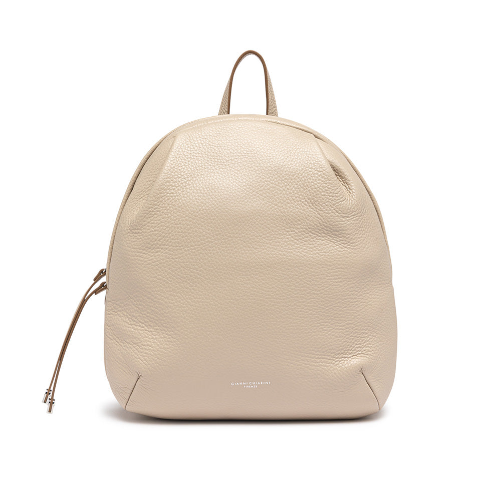 Zaino Gianni Chiarini in pelle martellata Beige TU | Giò Fashion