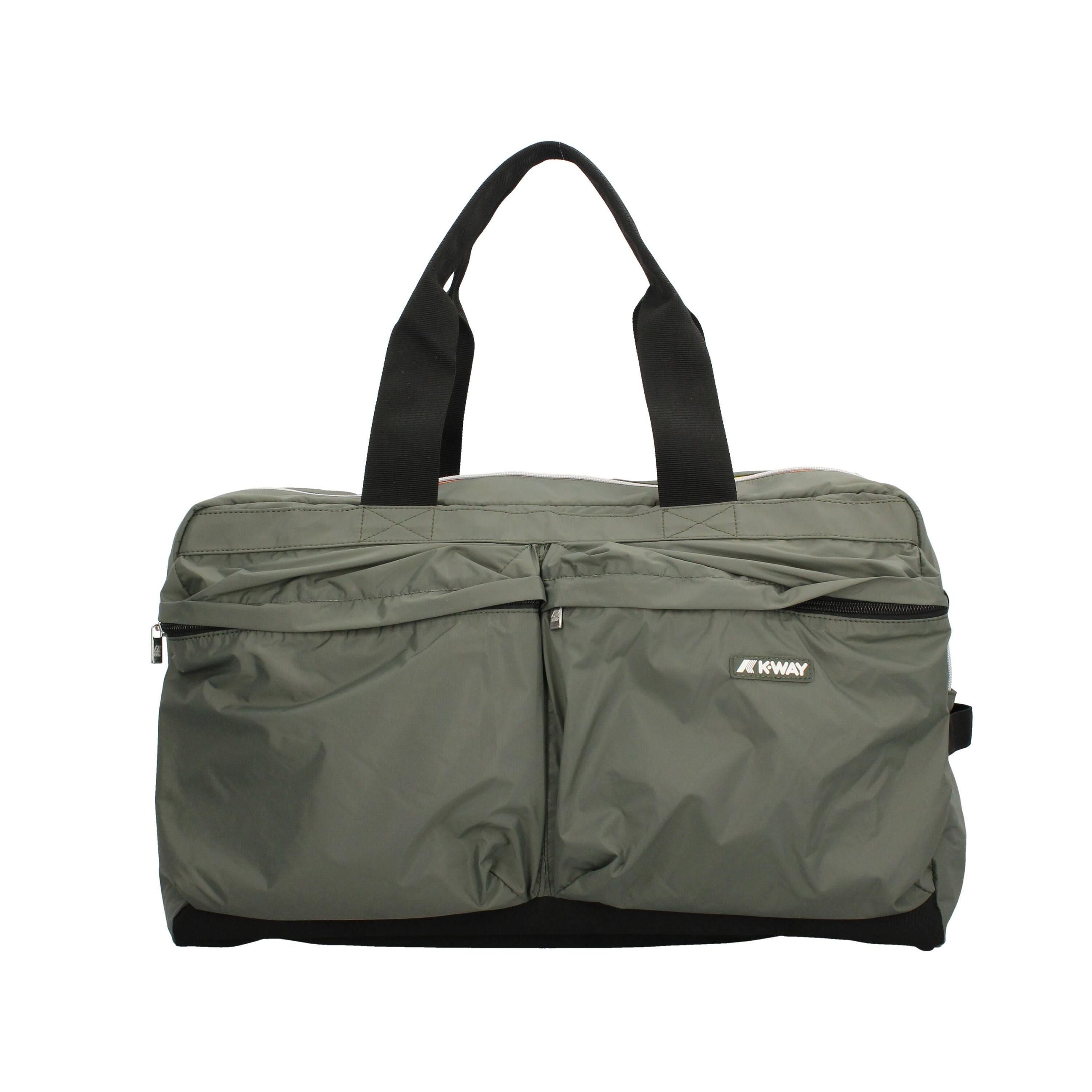 Borsone Kway K8116XW GREEN BLAC TU | Giò Fashion