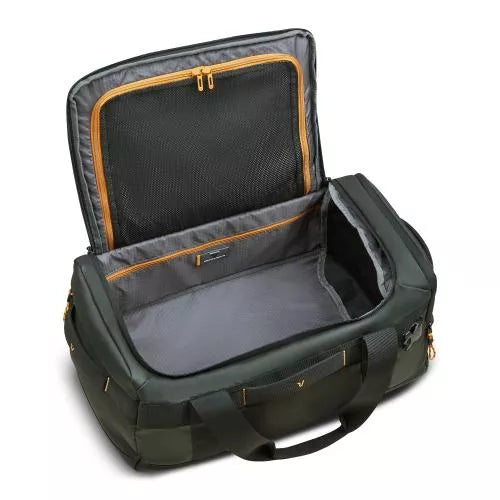 Borsone sportivo compatto con tasche e tracolla regolabile VERDE M TU | Giò Fashion