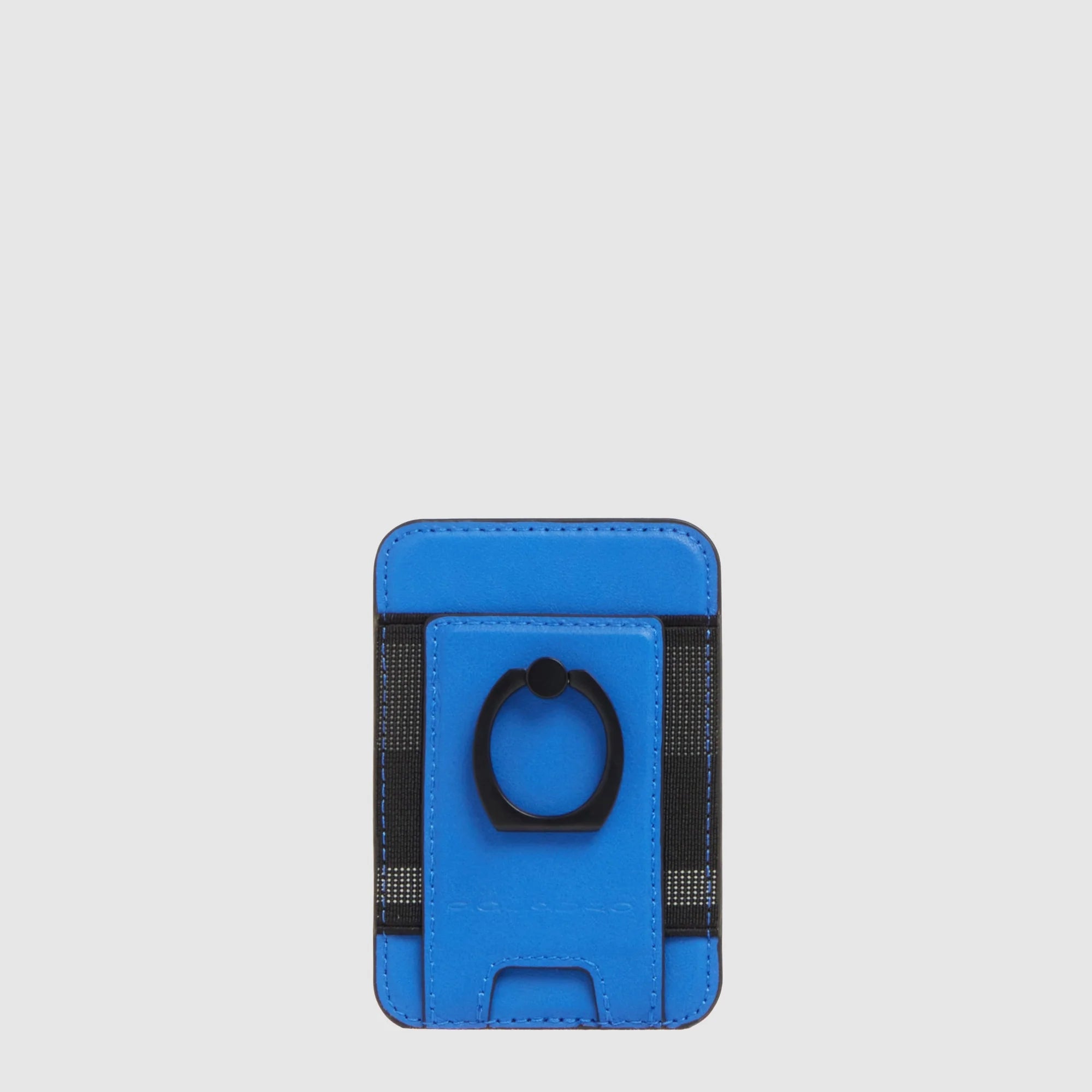 Piquadro Portacarte di Credito MagSafe in Pelle S145 Verde con Supporto ad Anello e Protezione RFID
