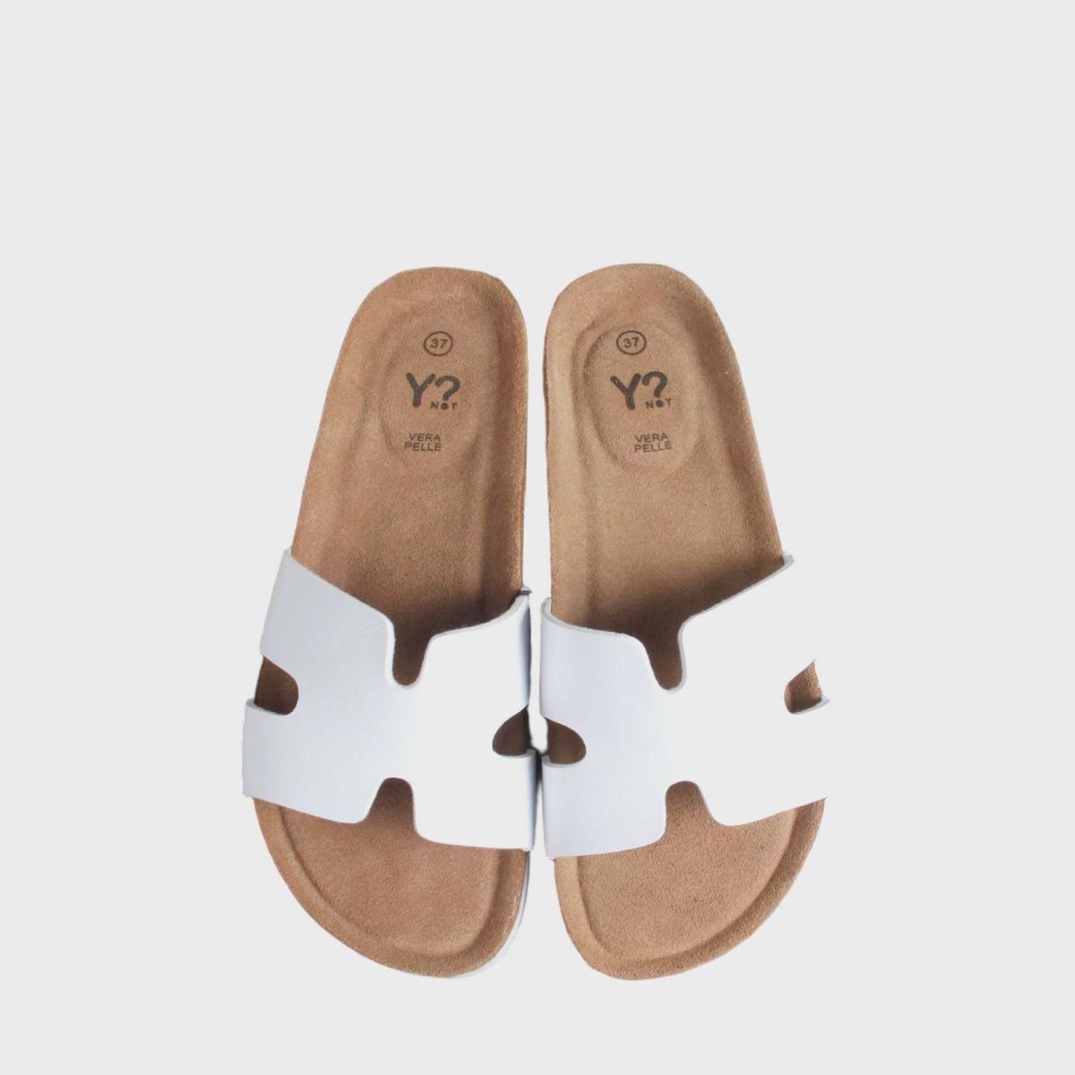 Ciabatte donna Y Not fascia sagomata design minimal comfort estivo Bianco 36 | Giò Fashion