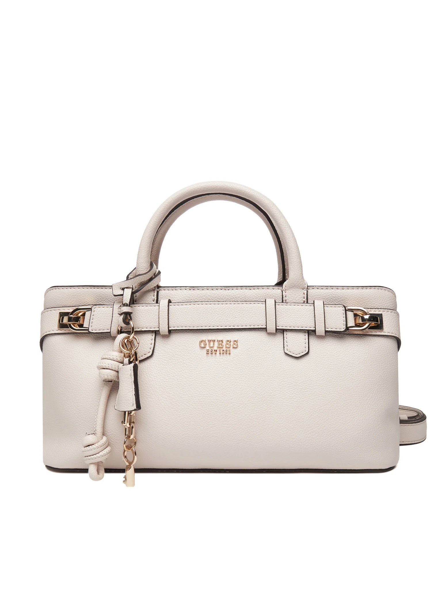 Guess borsa a mano strutturata con dettagli metallici Rosa TU | Giò Fashion