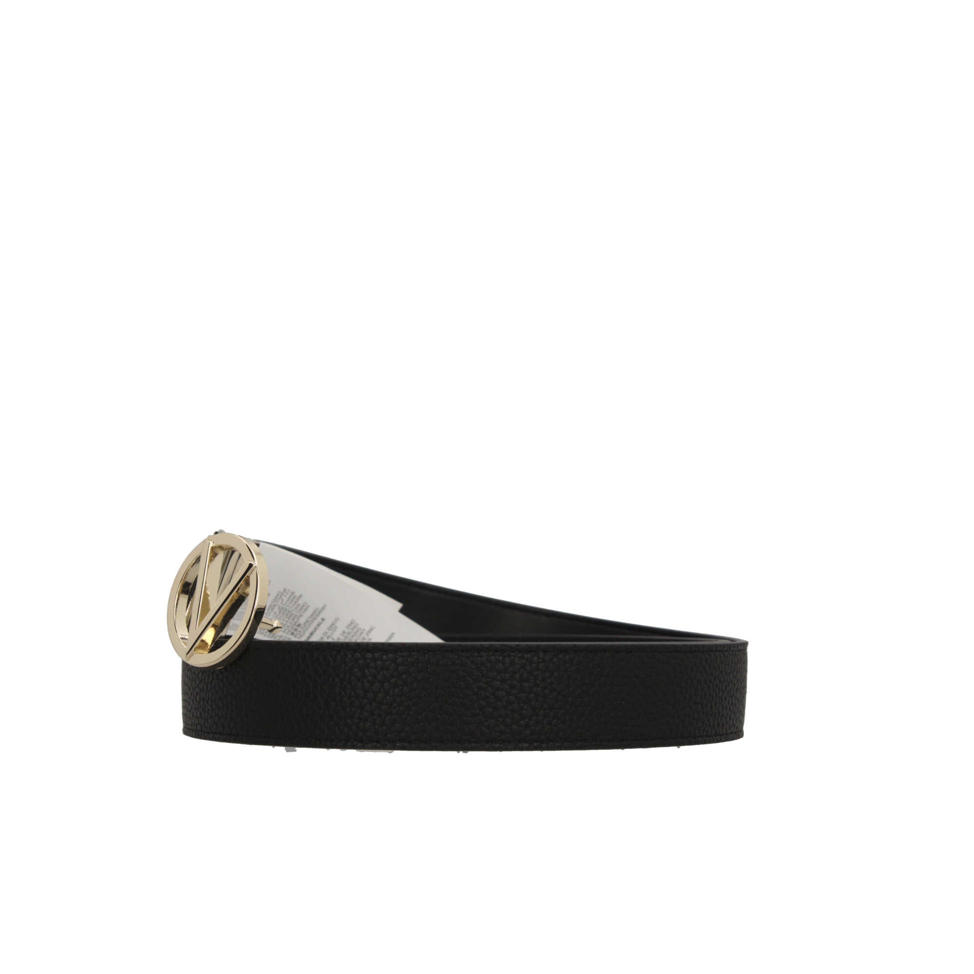 Cintura Valentino da Donna con Fibbia Logo in Metallo Nero L | Giò Fashion
