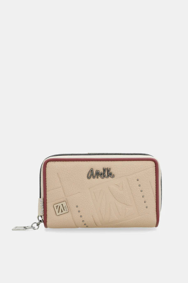Portafoglio Anekke elegante con chiusura zip