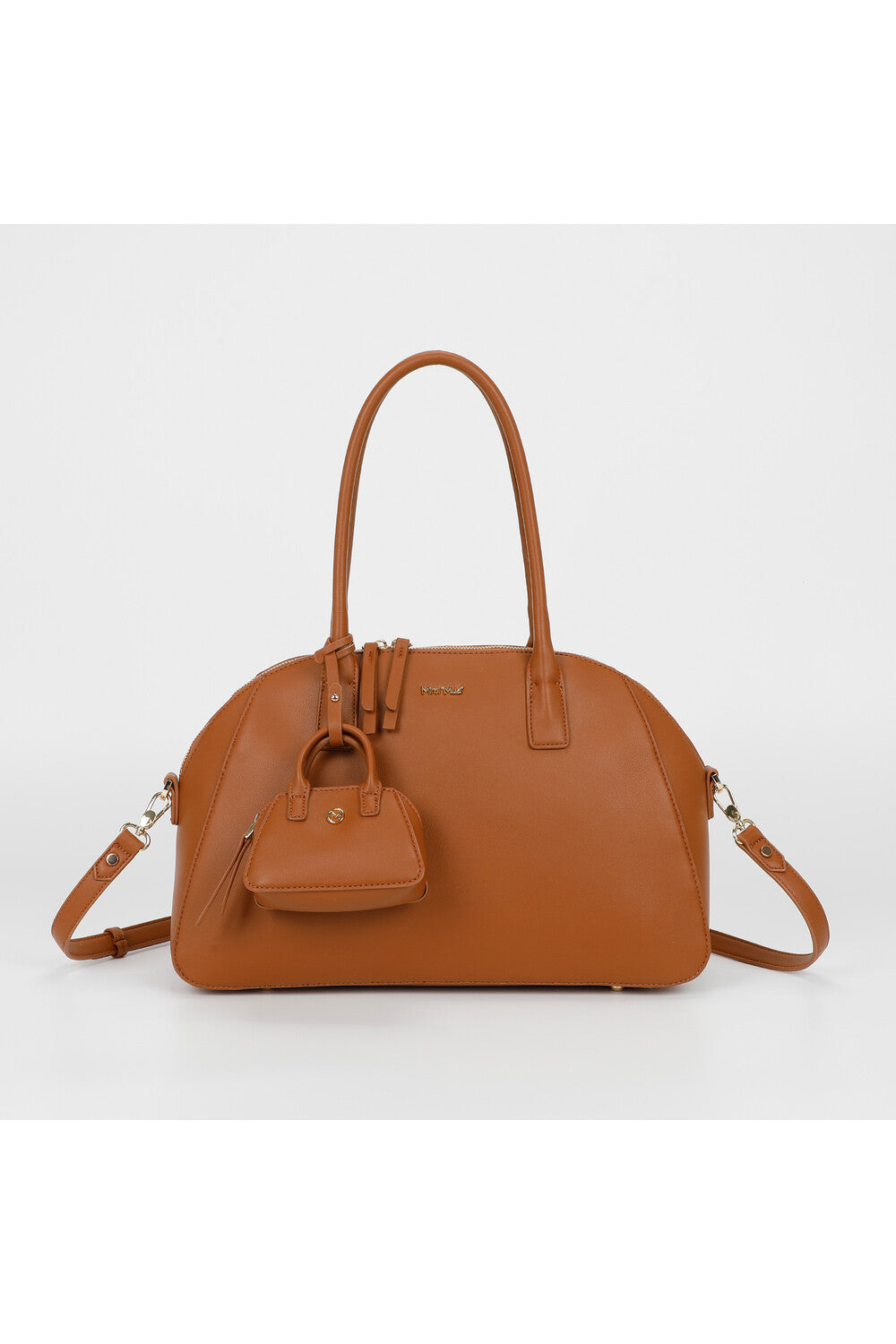 Borsa Mimi Mua a mano con mini pochette CUOIO TU | Giò Fashion