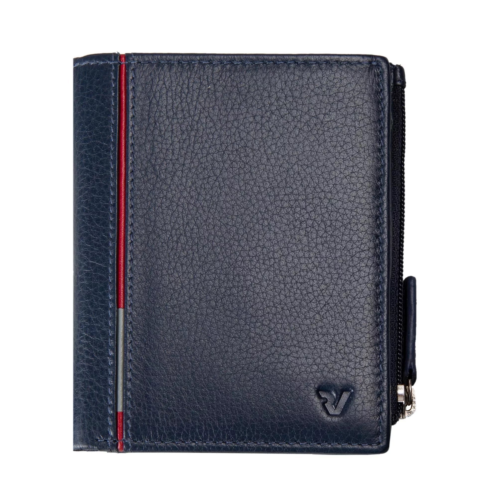 Portafoglio Roncato uomo in pelle con chiusura zip e portacarte BLU SCURO TU | Giò Fashion