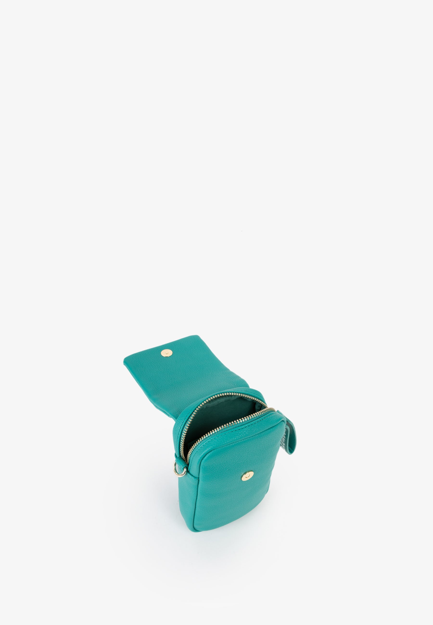 Mini borsa tracolla donna Mario Valentino con patta e logo frontale Verde TU | Giò Fashion