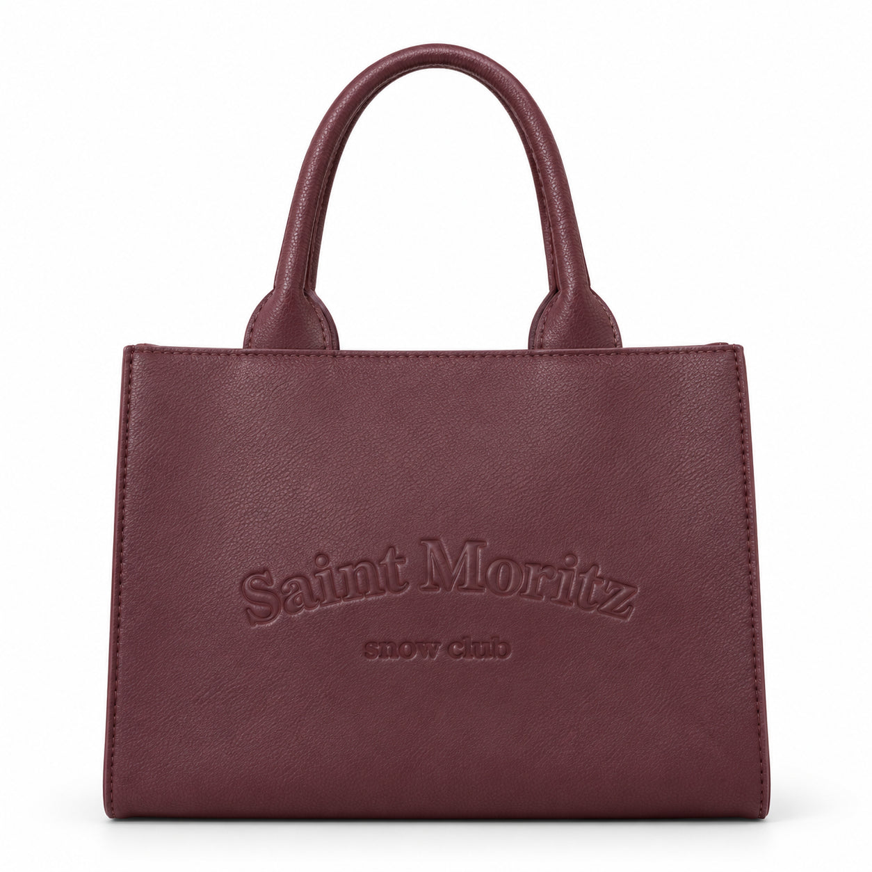 Borsa a Mano Kuvé con Logo Saint Moritz in Rilievo