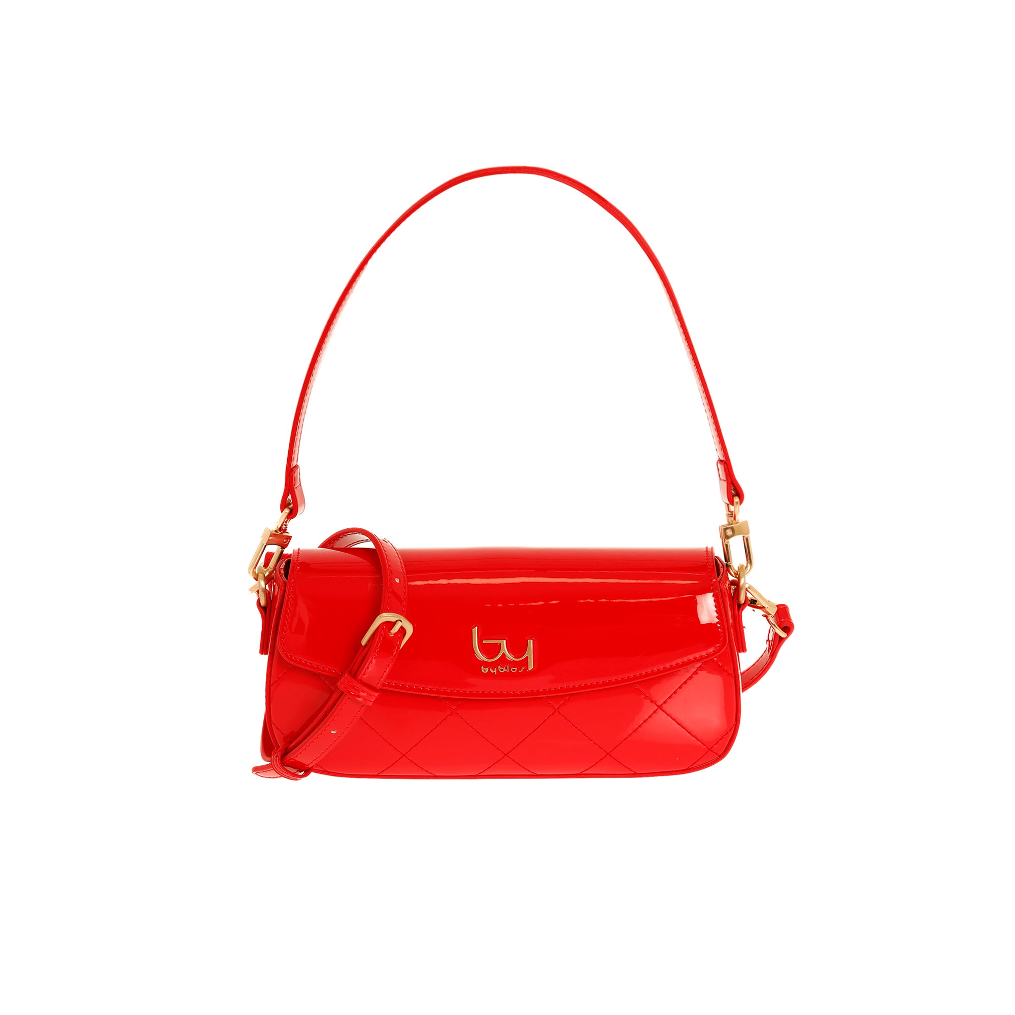 Borsa a spalla Byblos donna trapuntata con patta e tracolla regolabile elegante Rosso TU | Giò Fashion