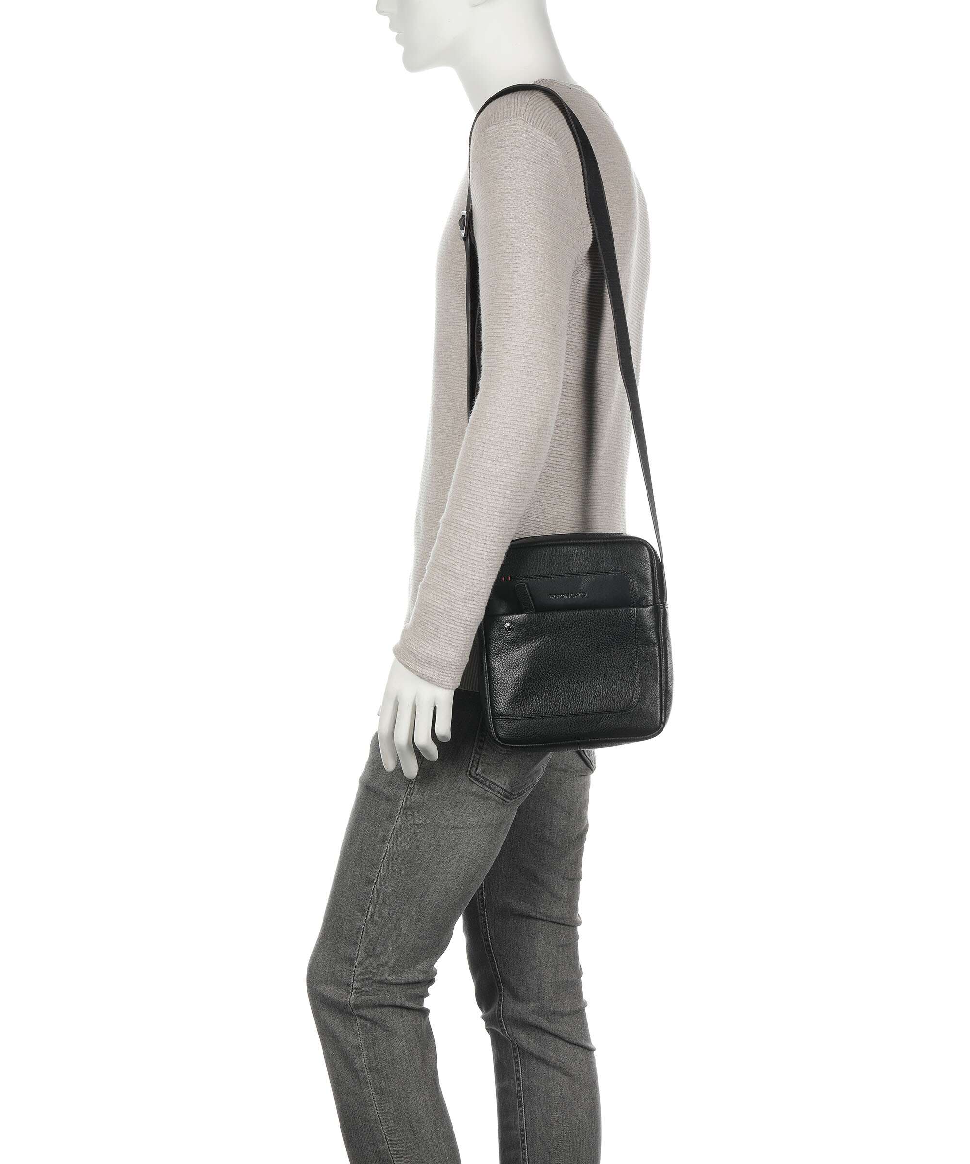 Borsa a Tracolla Alaska in Pelle Nera