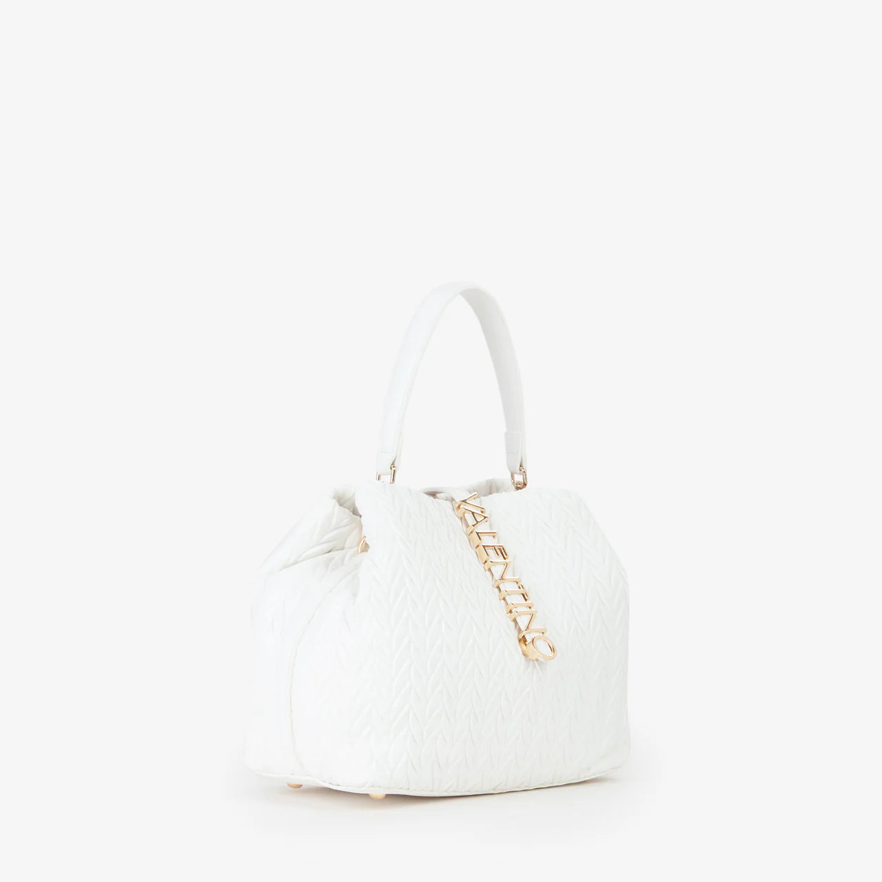 Valentino borsa a mano donna trapuntata con logo Bianco TU | Giò Fashion