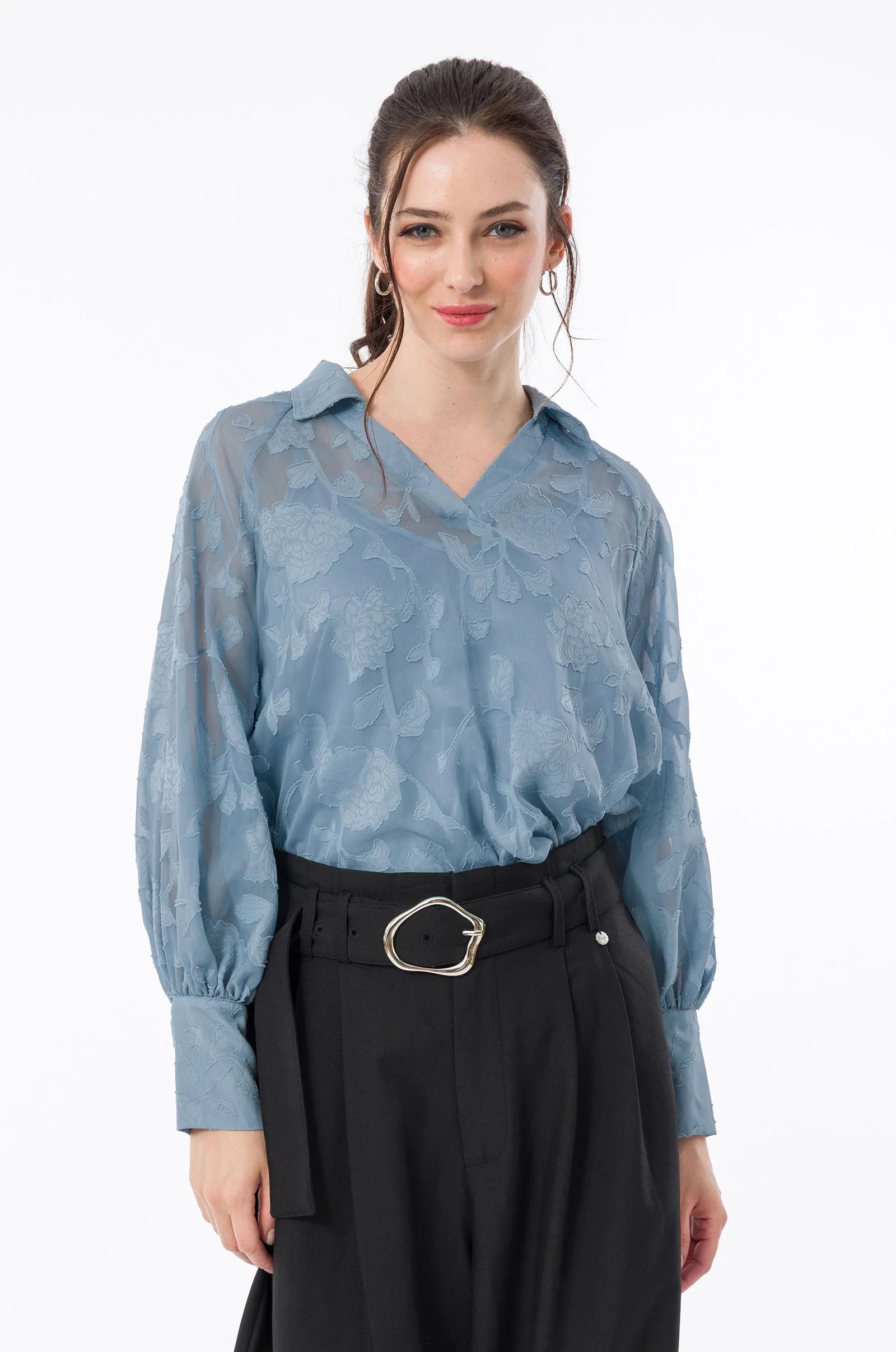 Blusa Donna Anekke Fluida con Stampa Artistica