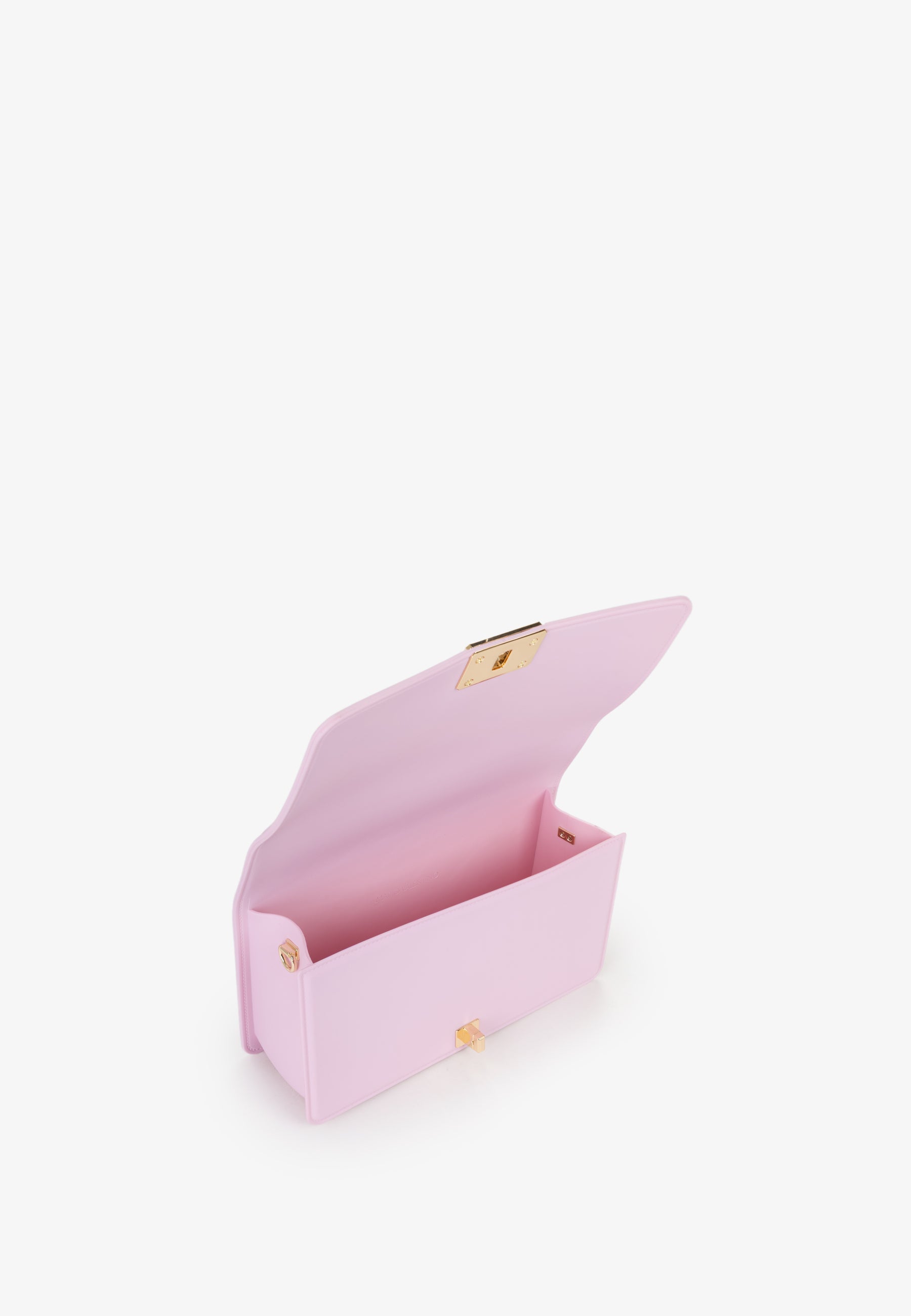 Borsa a tracolla Mario Valentino con logo embossed e chiusura frontale elegante Rosa TU | Giò Fashion