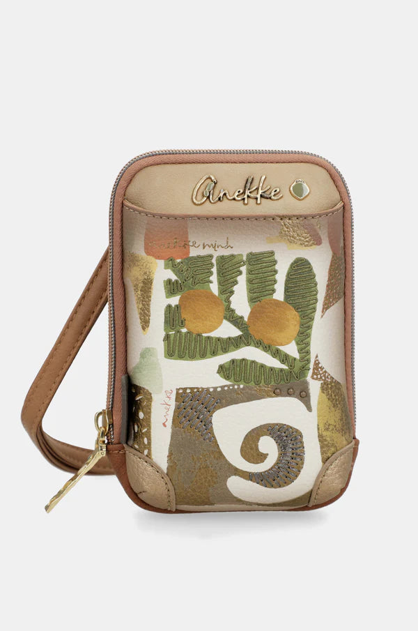Borsa tracolla donna Anekke compatta con zip e tracolla regolabile Beige TU | Giò Fashion