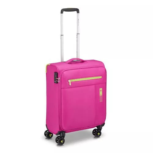 Trolley Roncato morbido con 4 ruote e chiusura TSA per viaggi pratici Fucsia TU | Giò Fashion
