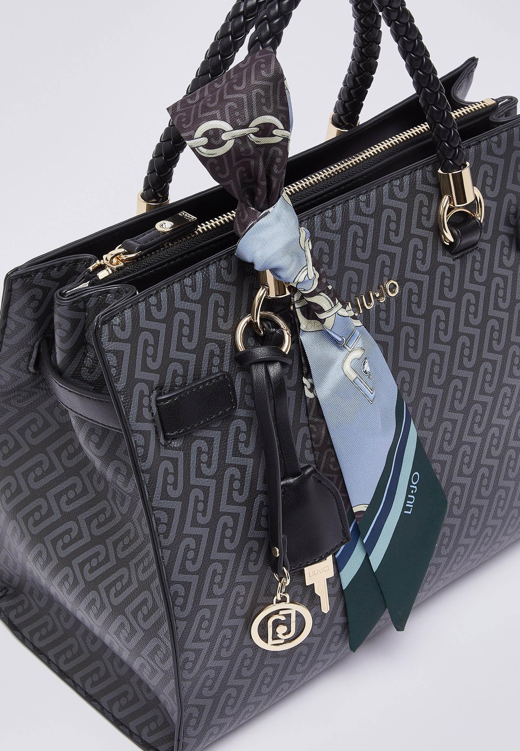 Liu Jo Borsa Satchel Media Donna con Foulard