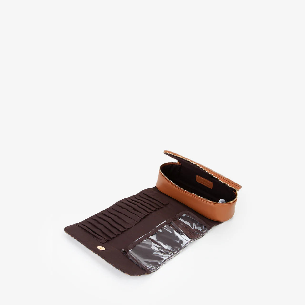 Valentino trousse porta trucchi con scomparti interni Marrone TU | Giò Fashion