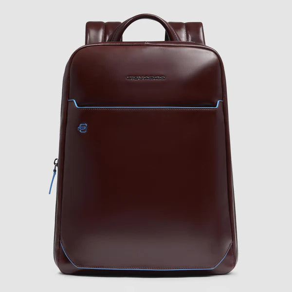 Zaino porta PC 14 Piquadro in pelle con sistema espandibile e tasca power bank MOGANO TU | Giò Fashion