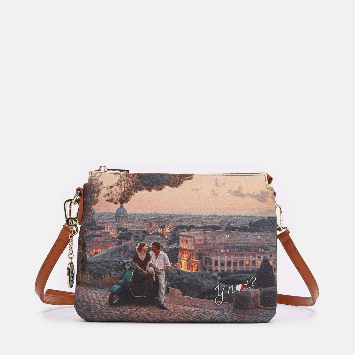 Ynot? Yes Bag Borsa a Tracolla Donna con Due Scomparti