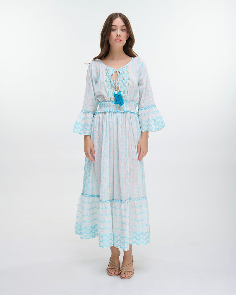 Ble Resort Collection Abito Lungo a Maniche 3/4