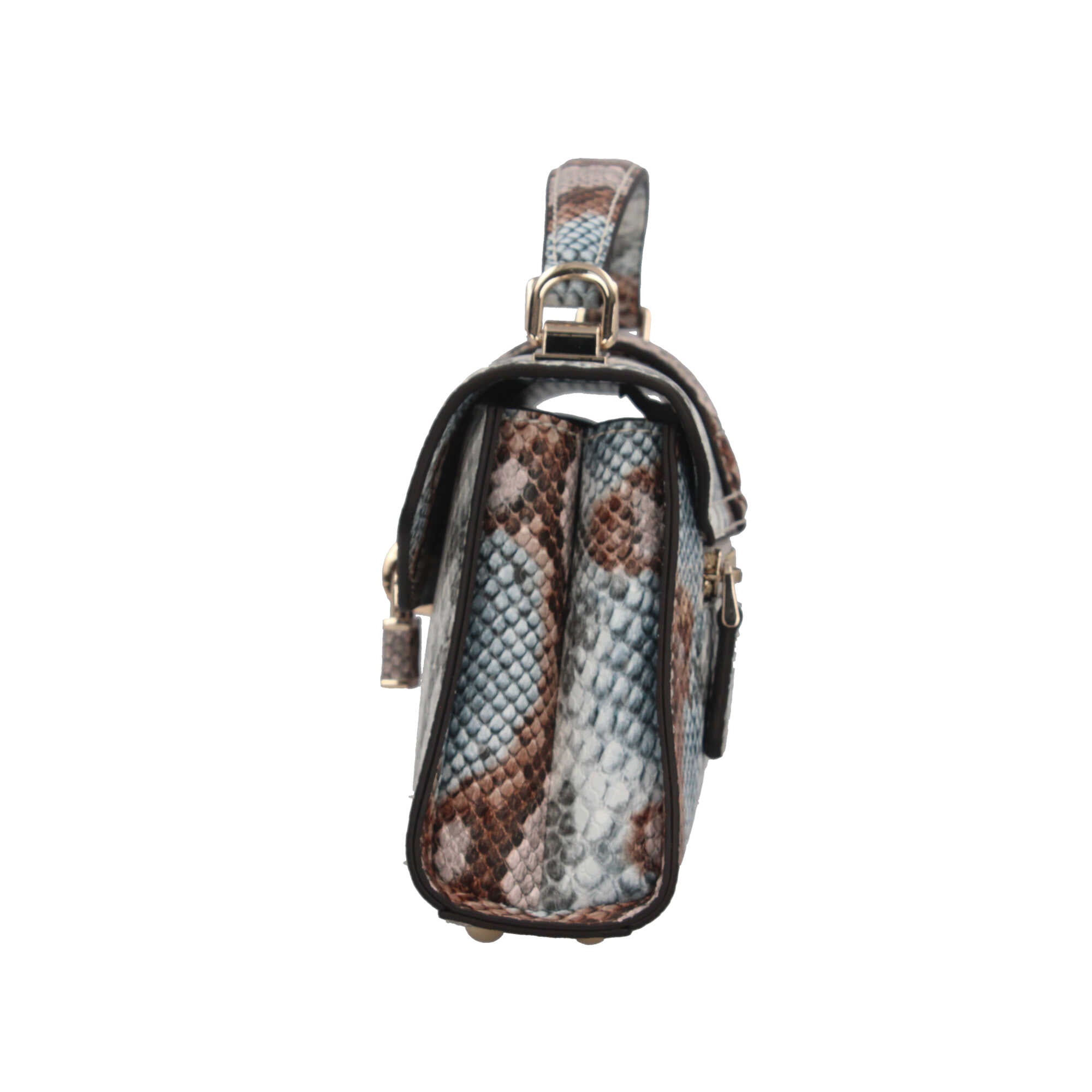 Borsa a mano Guess con stampa fashion e chiusura a fibbia Grigio TU | Giò Fashion